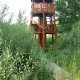 <p>Lanškrounské rybníky, dřevěná stavba pozorovatelny ptactva</p>